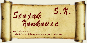 Stojak Nonković vizit kartica